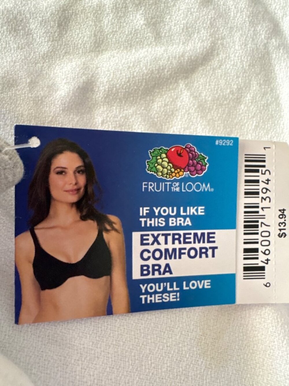 Fruit Of The Loom Extreme Comfort Bras 2-Pack UnderWire Size 38C White & Gray